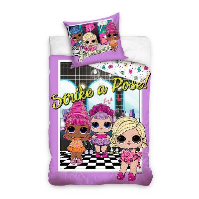 Детско спално бельо - LOL Glitterati Strike a pose 140 x 200 cm