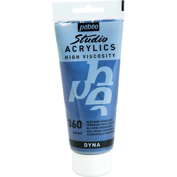 Pébéo 69.2061 АКРИЛНА боя 360 Iridescent Blue Black 100 ml 1 бр (69.2061)