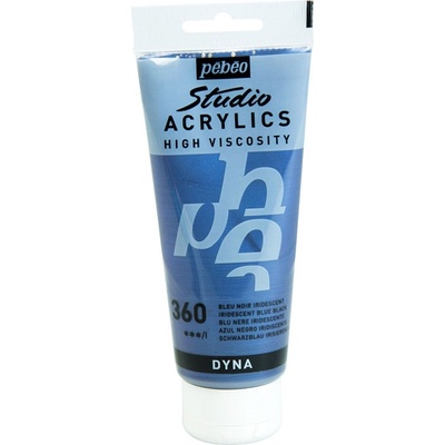 Pébéo 69.2061 АКРИЛНА боя 360 Iridescent Blue Black 100 ml 1 бр (69.2061)