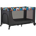 KinderKraft Сгъваема бебешка кошара KinderKraft - Joy 2, Happy Shapes (KLJOY02HAP00000) - baby