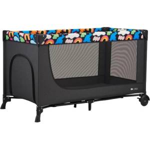 KinderKraft Сгъваема бебешка кошара KinderKraft - Joy 2, Happy Shapes (KLJOY02HAP00000) - baby