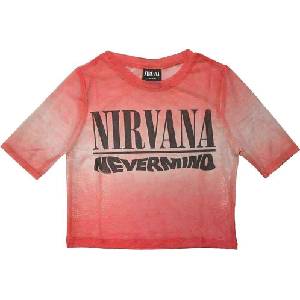 Nirvana Nevermind Wavy Logo (Mesh) Pink XS Дамски Риза (NIRVMCT83LP00)