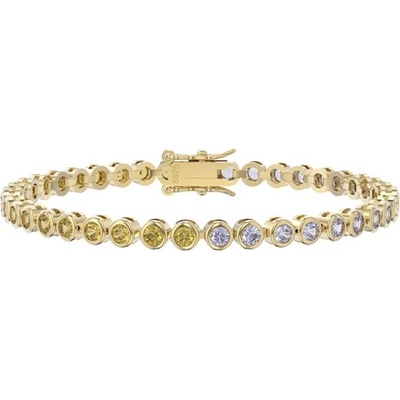 Majya stříbrný tenisový náramek KALEA pozlacený 11299