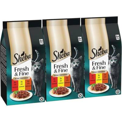 Sheba Fresh & Fine kuřecí a hovězí 18 x 50 g
