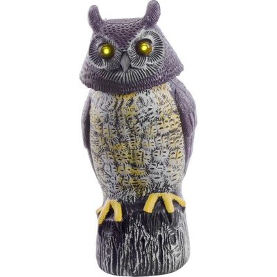STREND Plašič ptáků, Sova, solární, svítící oči, otáčející hlava, 43cm ST8090659