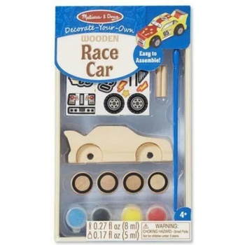 Melissa & Doug Дървен комплект - Оцвети колички (18829)