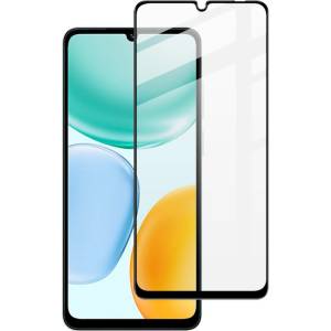  Извит удароустойчив стъклен протектор покриващ целия екран марка IMAK за Honor X5c Plus - с черна рамка