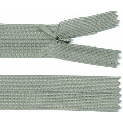 Spirálový zip no.3 skrytý nerozepínací 60cm - více barev color: 718 písková šedá