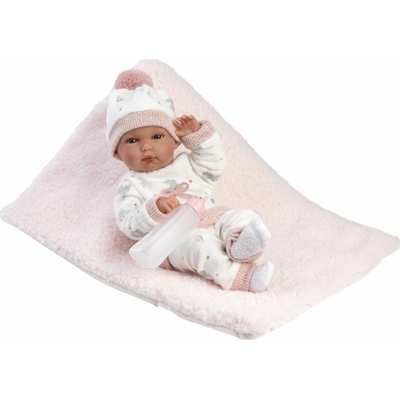 Llorens 63510 NEW BORN HOLČIČKA realistická panenka miminko s celovinylovým tělem 35 cm