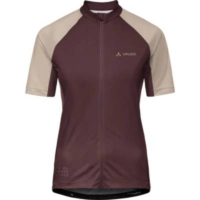 Vaude Дамска фланелка с къс ръкав за колоездене Vaude Women's Matera Half Zip Tricot Cycling jersey - Dark Oak - размер 42 (EU) (156-2549-0414)