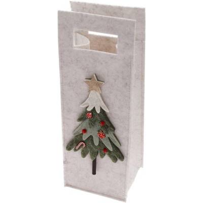 TAŠKA VIANOČNÁ SO STROMČEKOM FLISOVÁ 14*11,5*37,5CM