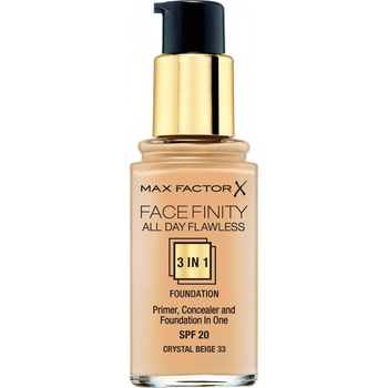 Max Factor Facefinity All Day Flawless dlhotrvajúci make-up SPF20 33 Crystal Beige 30 ml