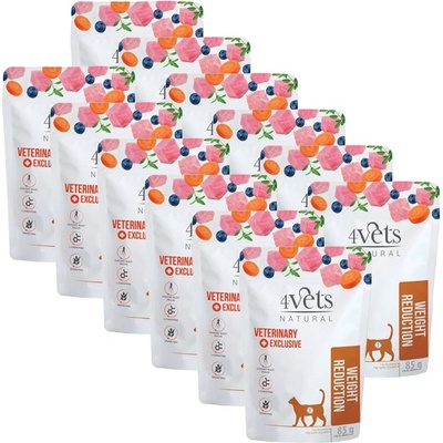 4Vets NATURAL 4Vets Cat Natural Veterinary Exclusive ЗА НАМАЛЯВАНЕ НА ТЕГЛО 12 x 85 г