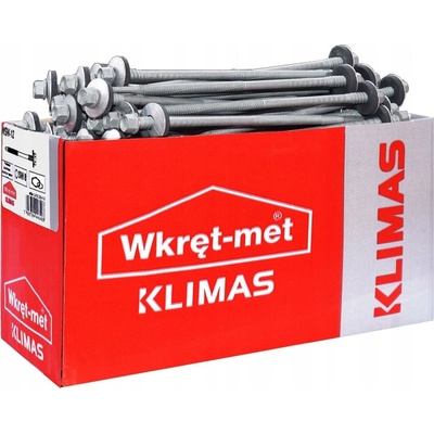 Klimas Wkret-Met Šedá 5,5x85mm - 100ks - Skrutky pre sendičové panely do ocele do 6mm, WSW-6
