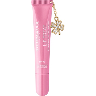 Dermacol Hydratačný lesk na pery (Lip Treat) 14 Strawberry Milkshake SPF15 10 ml