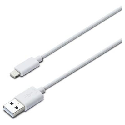 iLuv USB кабел за iPhone, iPad, iPod с Lightning - iLuv Premium Lightning Cable (бял) (ICB263WHT)