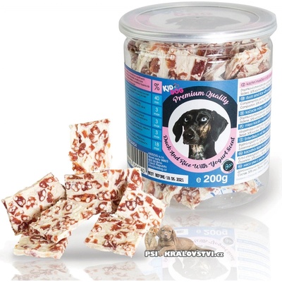 KidDog kachní masíčko s rýží a jogurtovou náplní premium quality 200 g