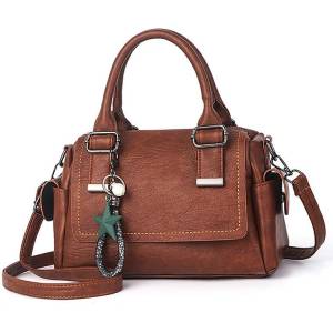 CHARON Дамска Чанта Charon Magnolia, Различни цветове, Кафява (KD-78-BROWN)
