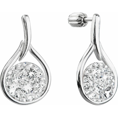 Pavona Nadčasové stříbrné náušnice s krystaly Swarovski 31305.1