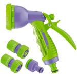 PALISAD Комплект свързване на маркуч 3 4 с пистолет за поливане 6 функции Palisad