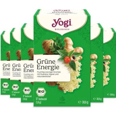 Yogi Green Energy Tea ovocný a kořeněný 6 x 17 ks