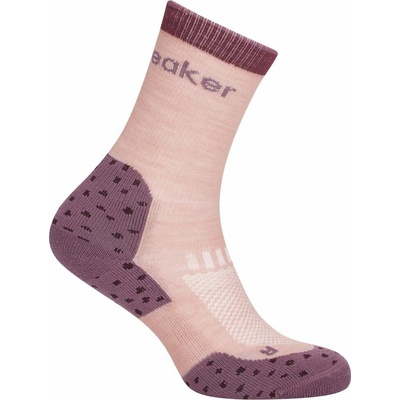 ICEBREAKER Kids Merino Hike+ Light Crew, Pquartz/Gplum/Dkber