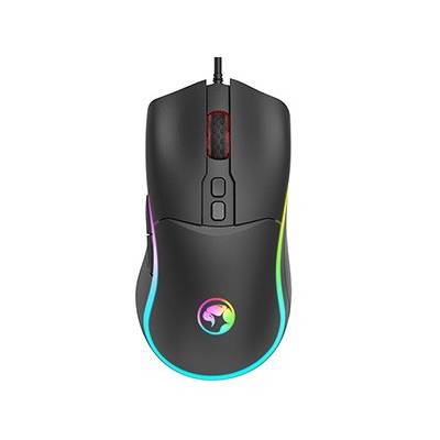 Marvo Myš M358, 7200DPI, optika, 7tl., drátová USB, černá, herní, podsvícená