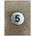 PREVENTA ЦИФРА 5 СРЕБРИСТ КРЪГ 4см (ck05-srk)