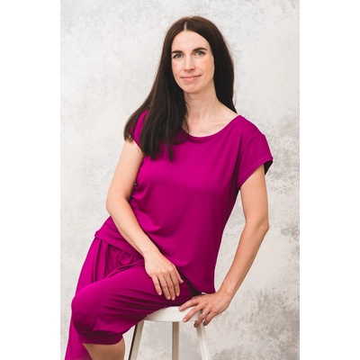 Meracus Anna Bambusové tričko s krátkym rukávom (MEF003) ostružiny