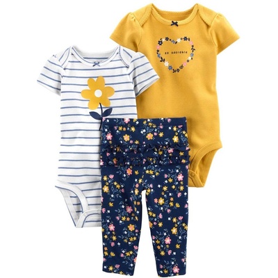 Carter's set 3dílný body kr. rukáv 2ks kalhoty Multiflora dívka LBB – Zboží Dáma