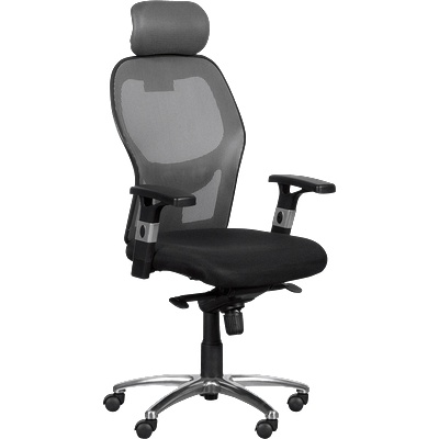 Carmen Президентски офис стол Carmen 7520 - черен - сив (3520244_1)