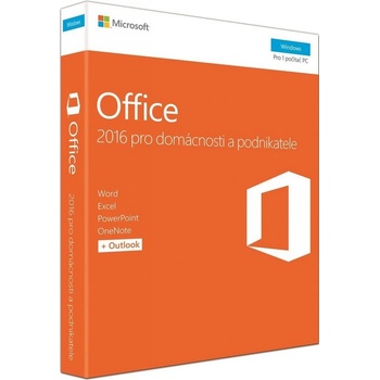Microsoft Office 2016 pro domácnosti a podnikatele All Lng, T5D-02316, druhotná licence