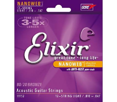 Elixir Acoustic Light pre 12 str. gitaru