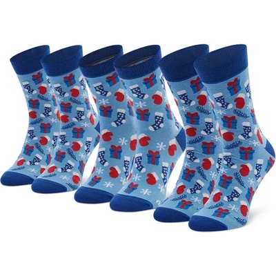 Rainbow Socks Комплект 3 чифта дълги чорапи мъжки Rainbow Socks Xmas Socks Balls Mix Gifts Pak 3 Цветен (Xmas Socks Balls Mix Gifts Pak 3)