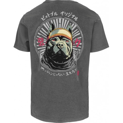 PitBull West Coast pánské triko MT FUJI washed šedé