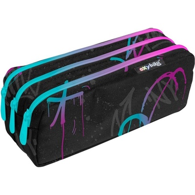 Oxybag etue graffiti girl tři zipy