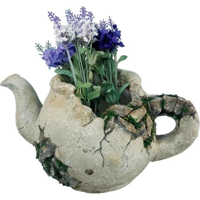 Dekorácia MagicHome Gecco, Džbán s kvetináčom, magnesia, 40x23x20 cm