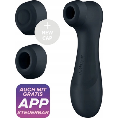 Masážní přístroj na klitoris s aplikací Satisfyer Pro 2 Generation 3 tmavě šedý