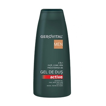 Gerovital Душ гел Gerovital Men Active 3 in 1, 400 мл (103089)