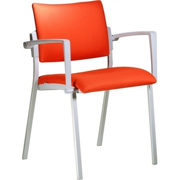 ALBA Konferenční židle SQUARE VIP ŠEDÝ PLAST