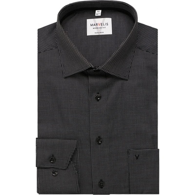 Marvelis Modern Fit pánská společenská košile 722464 68 černá