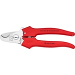 KNIPEX Ножици за рязане на кабел до 24мм2, хромирани, червена ръкохватка 165мм, с отваряща пружина, - K9505165 (K9505165)