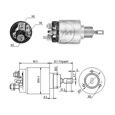 Spínač startéru Bosch 0001115011, 0331303118