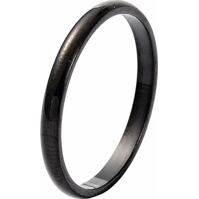 Nefertitis Dámský ocelový prsten Black Simple NF56199