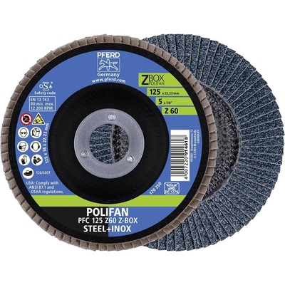 Pferd Vejárovitý brúsny kotúč 125 x 22.23 mm 69300935 10 ks