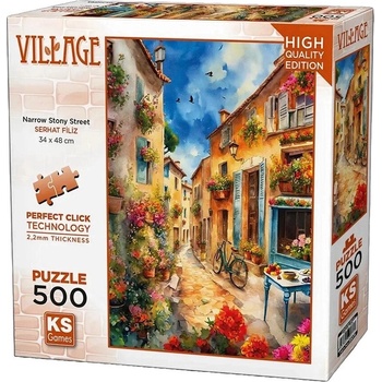 KS Games Пъзел KS Games от 500 части - Камениста уличка (20075)