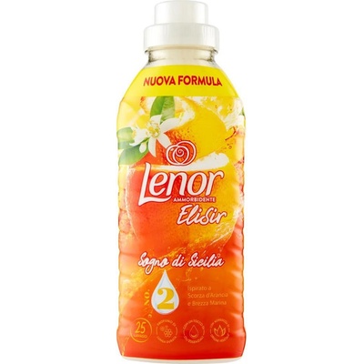 Lenor Elixir Омекотител концентрат с аромат портокалова кора и морски бриз, 525мл, 25 пранета
