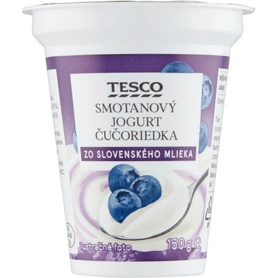 Tesco Smotanový jogurt čučoriedka 150 g