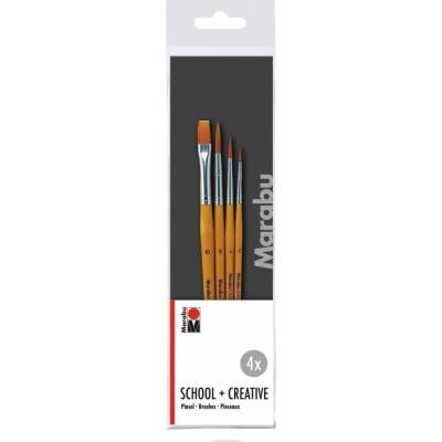 Marabu Sada štětců School + Creative 4 ks