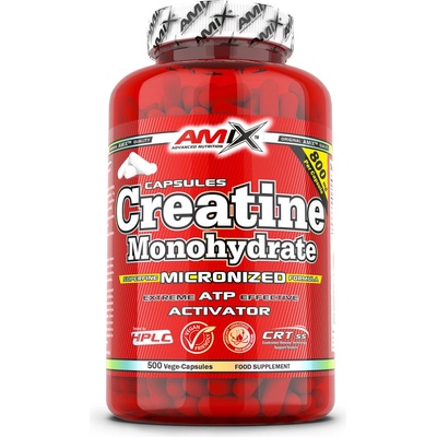 Amix Creatine Monohydrate 800 500 kapslí – Zboží Mobilmania